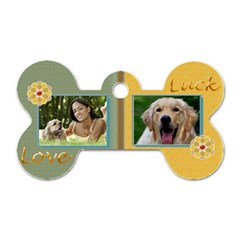 Graphic Pattern Dog Tag Bone (One Side) View2