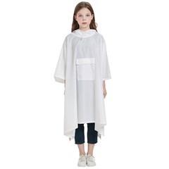 Personalized Name Flamingo Kids  Hooded Rain Ponchos View3