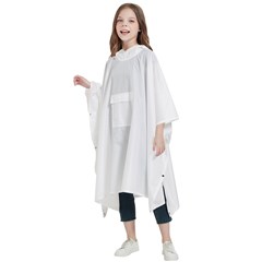 Personalized Name Flamingo Kids  Hooded Rain Ponchos View4