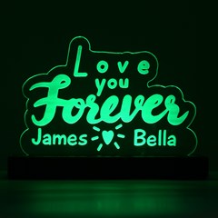 Personalized Mountain Graphic LED Acrylic Message Display View5