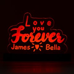 Personalized Mountain Graphic LED Acrylic Message Display View7