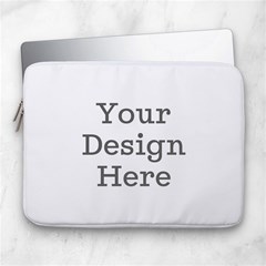 Personalized Photo Illustration Lover Name Laptop Sleeve Case with Pocket 14  Vertical Laptop Sleeve Case With Pocket View3