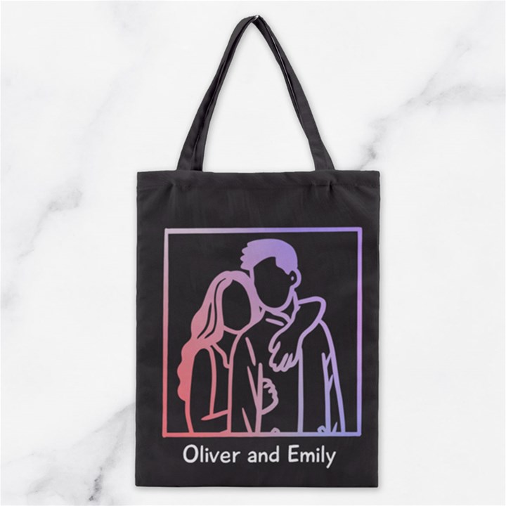 Gradient Couple Classic Tote Bag