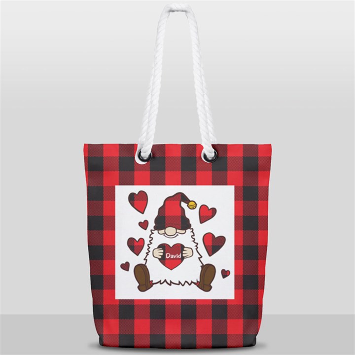 Mini Guy Full Print Rope Handle Tote (Small)