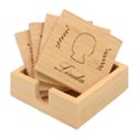 Personalized Family Name Bamboo Coaster Set View1