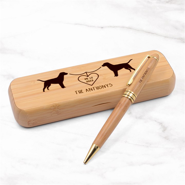 Personalized Wedding Name Alderwood Pen Set