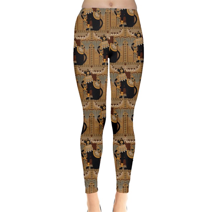 Personalized Egypt Cat Name Everyday Leggings 