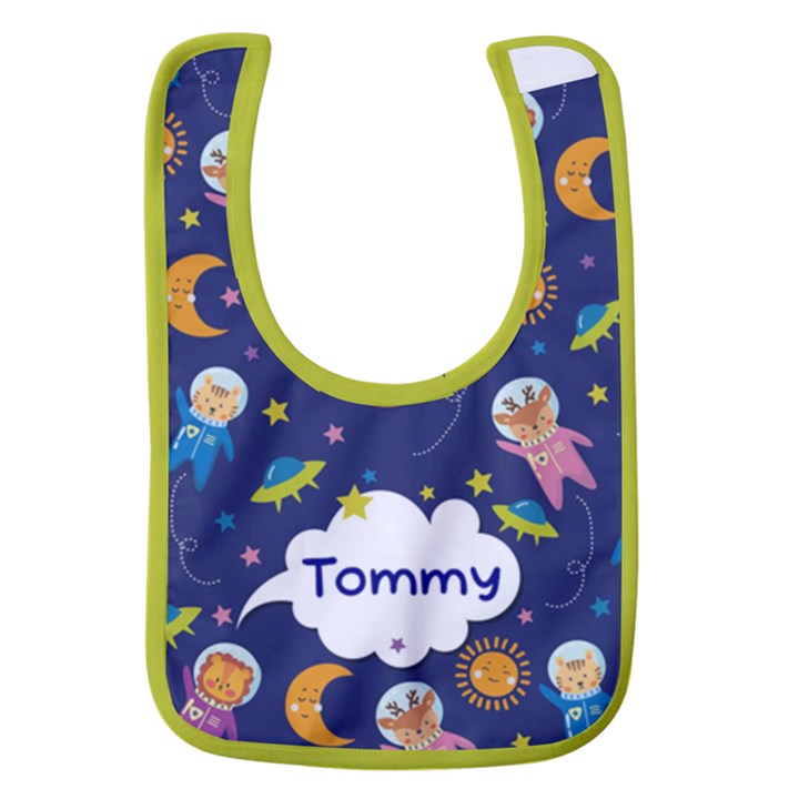 Cute Space Animals Baby Bib
