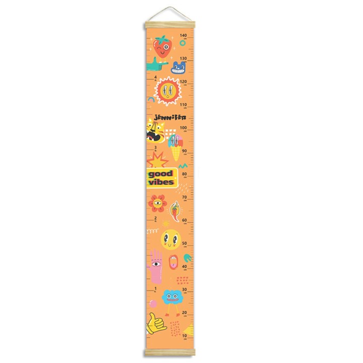 Personalized Funny Cute Comic Characters Name Growth Chart Height Ruler For Wall