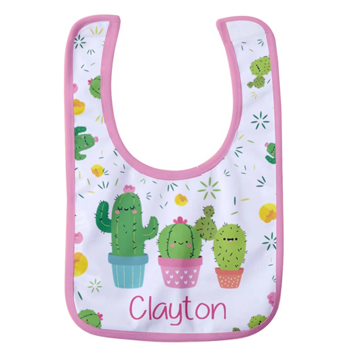 Cactus Name Baby Bib Baby Bib