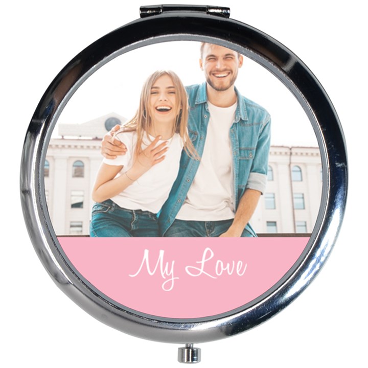 Personalized Photo Text Mini Round Mirror Mini Round Mirror