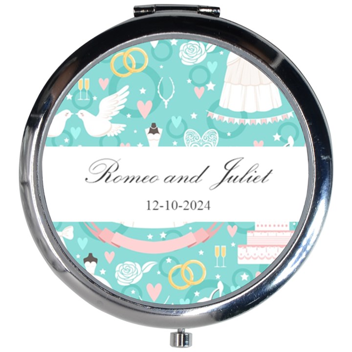 Personalized Wedding Gift Mini Round Mirror Mini Round Mirror