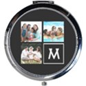 Personalized Photo Initial Mini Round Mirror Mini Round Mirror View1
