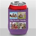 Personalized 4 Photo Any Text Can Cooler Can Cooler View2