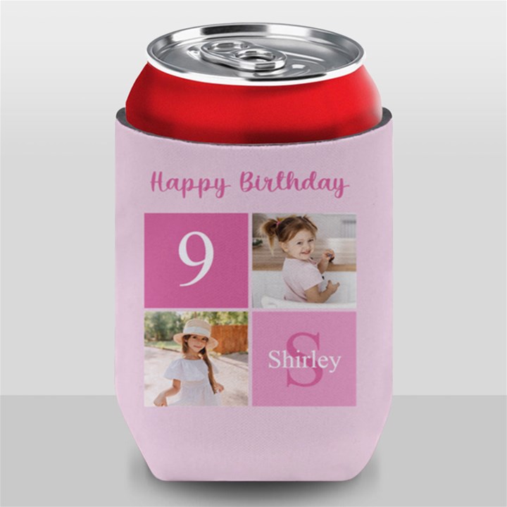 Personalized Happy Birthday Girl Name Can Cooler Can Cooler