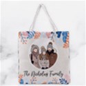 Personalized Photo Illustration Family Name Tote Bag Grocery Tote Bag View1