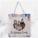 Personalized Photo Illustration Family Name Tote Bag Grocery Tote Bag View2