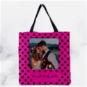 Personalized Phone Lover Polka Dot Grocery Tote Bag View1