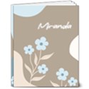 Personalized  Name Flower Hardcover Notebook 8  x 10  Hardcover Notebook View1