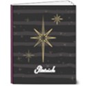Personalized Name Stripe Hardcover Notebook 8  x 10  Hardcover Notebook View1