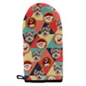 Personalized Geometry Pattern Food Photo Microwave Oven Glove Microwave Oven Glove View2