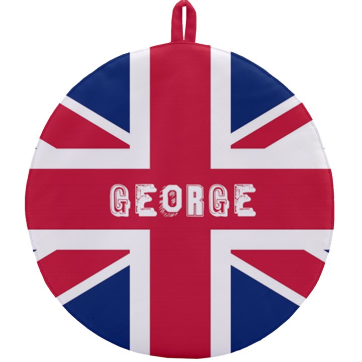 Personalized England Flag Name Round Trivet Round Trivet