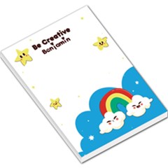 Personalized Be Creative Star Night Cute Illustration Any Text Name Large Memo Pad Large Memo Pads