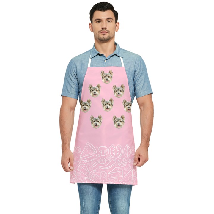 Personalized Food Pattern Photo Kitchen Apron Kitchen Apron