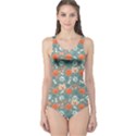 Personalized Summer Patterm Photo One Piece Swimsuit One Piece Swimsuit View1