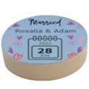 Personalized Married Save th Date Name Any Text Wooden Bottle Opener Wooden Bottle Opener (Round) View1