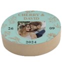 Personalized Married Save th Date Photo Name Any Text Wooden Bottle Opener Wooden Bottle Opener (Round) View1