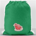 Personalized Any Text Xmas Patch Style Drawstring Bag Drawstring Bag (Large) View2