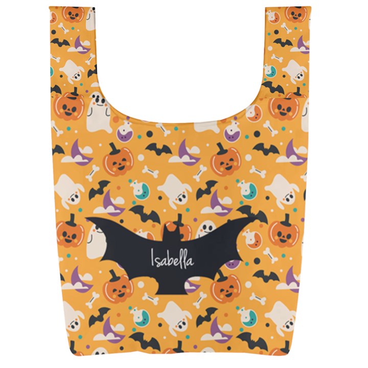 Personalized Name Any Text Foldable Shopping Bag Foldable Shopping Bag