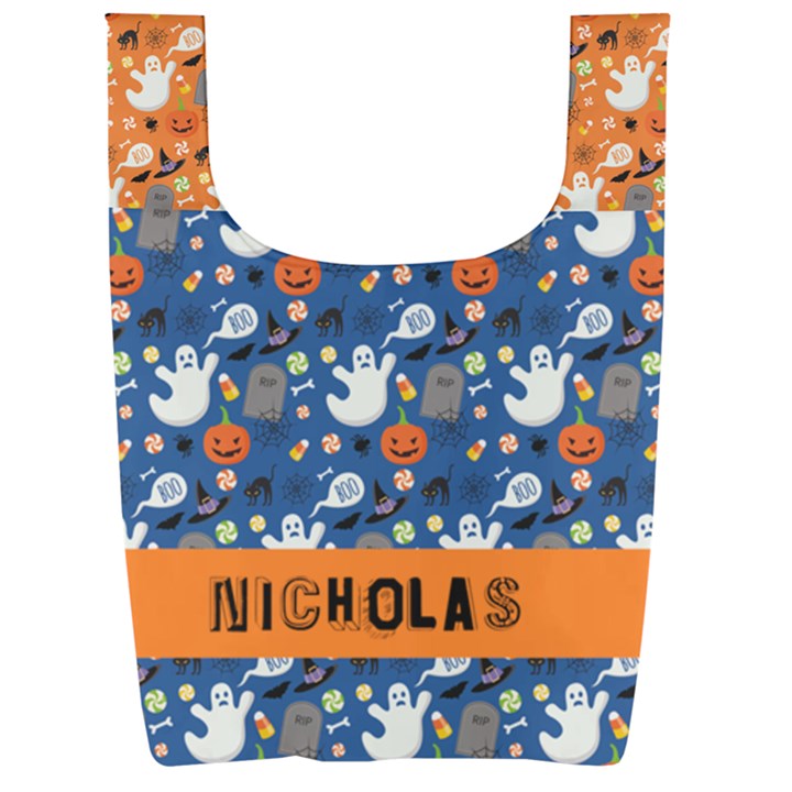 Personalized Name Any Text Foldable Shopping Bag Foldable Shopping Bag