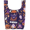 Personalized Halloween Name Any Text Foldable Shopping Bag Foldable Shopping Bag View2
