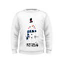 Personalized Any Text Xmas Snow Man Kids  Sweatshirt Kids  Sweatshirt View1