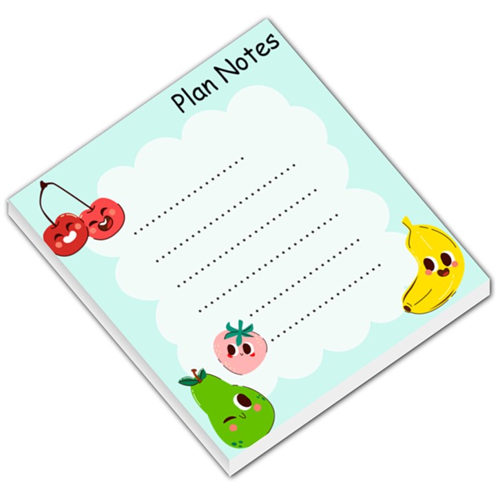 Personalized Name Any Text Fruit Small Memo Pads Small Memo Pads
