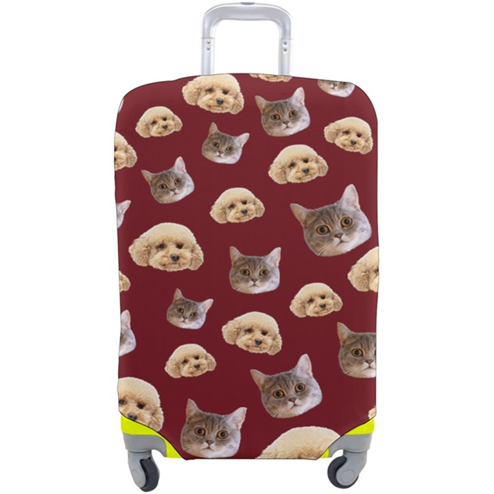 Personalized Pet Head Luggage Cover Luggage Cover (Large)