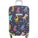 Personalized Name Any Text dinosaur illustration luggage cover Luggage Cover (Large) View1