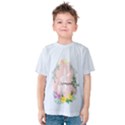 Personalized Name Any Text Easter Egg with Flower Kids  Cotton T-Shirt Kids  Cotton T-Shirt View1