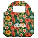 Personalized Tropical Summer Name Any Text Premium Foldable Grocery Recycle Bag Premium Foldable Grocery Recycle Bag View2