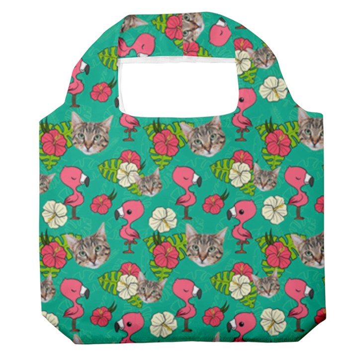 Personalized Tropical Summer Pet Many Head Premium Foldable Grocery Recycle Bag Premium Foldable Grocery Recycle Bag