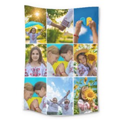 Custom 10 Photo Collage Wall Large Tapestry