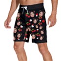 Personalized Photo Many Face Head Cherry Boxer Men s Beach Shorts View2