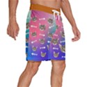 Personalized Photo Many Face Head Pet Men s Beach Shorts View3