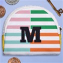 Personalized Initial Horseshoe Style Canvas Pouch View2
