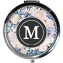 Fancy Floral  Mini Round Mirror View1