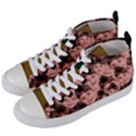 Personalized Photo Many Face Head Women s Mid-Top Canvas Sneakers View2