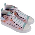 Personalized New Born Baby Photo Name Women s Mid-Top Canvas Sneakers View3