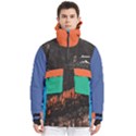 Custom Mix Pattern Logo Any Text Name Men s Pullover Zip Ski and Snowboard Waterproof Breathable Jacket View1